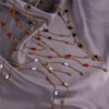 18K Gold-Plated Layered Resin Bead Necklace
