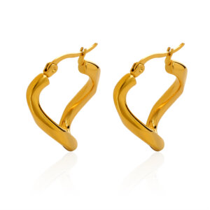 Geometric Shaped Earrings Collection in 18K Gold Plated Stainless Steel
