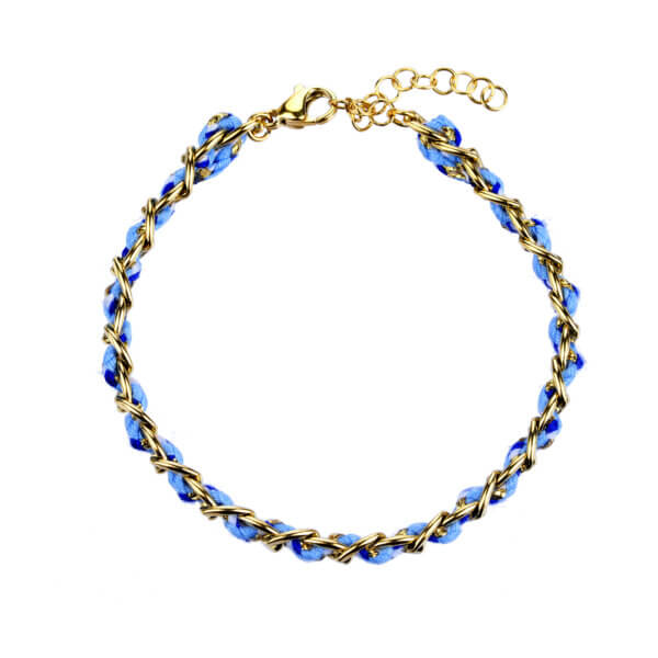 Boho Chic Colorful Handmade Braided 18K Gold Plated Bracelets