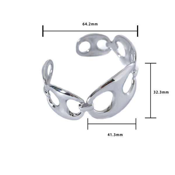 Statement Modern Geometric Stainless Steel Bracelets Collection