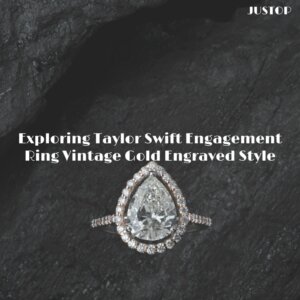 Justop Fashion Jewelry | Exploring Taylor Swift Engagement Ring Vintage Gold Engraved Style