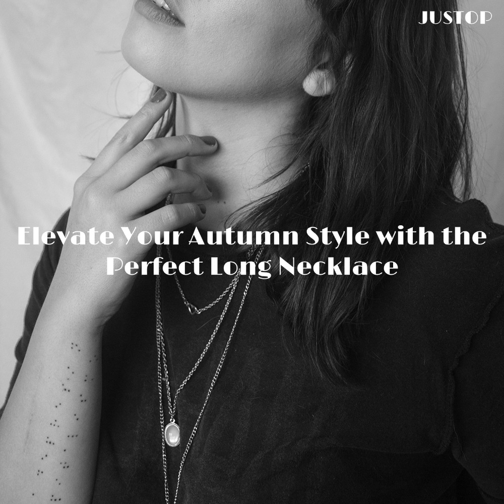 Justop Fashion Jewelry | Elevate Your Autumn Style with the Perfect Long Necklace