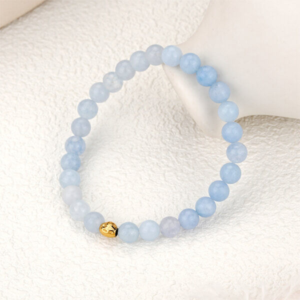 Natural Stone Beaded Bracelets Accented with Stainless Steel Beads