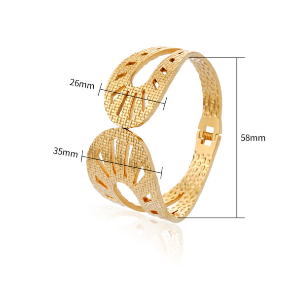 Stylish Stainless Steel Cuff Bracelets In Gold And Silver