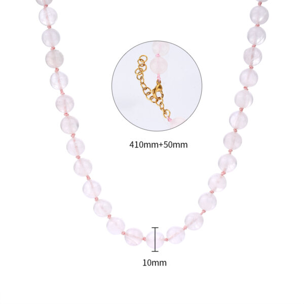 Timeless Beauty Natural Stone Beaded Necklace With Symbolic Meaning
