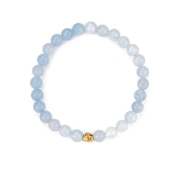 Natural Stone Beaded Bracelets Accented with Stainless Steel Beads