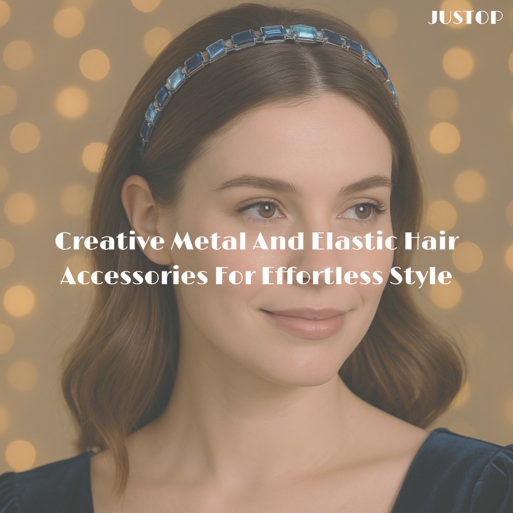 Justop Fashion Jewelry | Creative Metal And Elastic Hair Accessories For Effortless Style