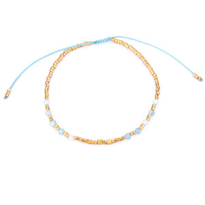 Refined Braided Cord Bracelets With Delicate Natural Stone Beads