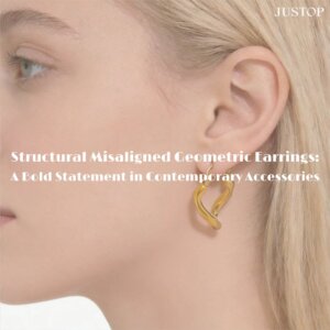 Structural Misaligned Geometric Earrings: A Bold Statement in Contemporary Accessories