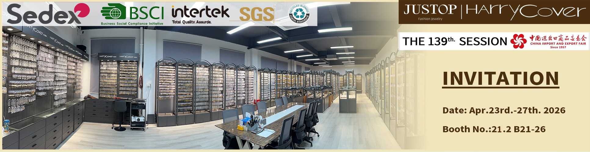 Justop Fashion Jewelry | Meet JUSTOP at Canton Fair 2026 – Discover Trend-Driven Jewelry Collections