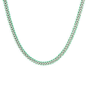 Justop Fashion Jewelry | Vibrant Multicolor Necklace Braided Chain Summer Style Trendy Look