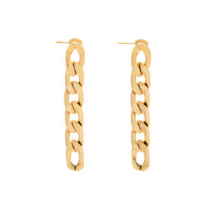 Justop Fashion Jewelry | Contemporary Long Chain Earrings Collection in 18K Gold Plated