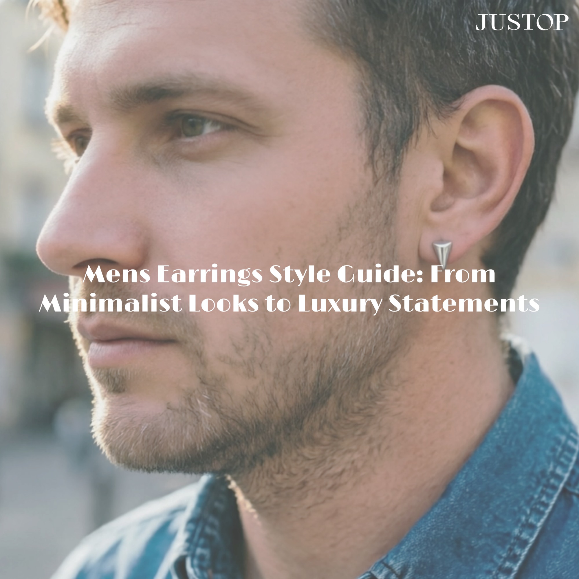 Justop Fashion Jewelry | Mens Earrings Style Guide: From Minimalist Looks to Luxury Statements