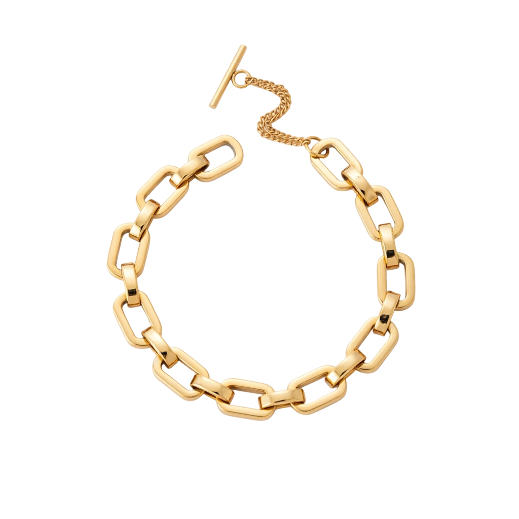 Fashion Forward Gold Chain Bracelets With Mixed Link Design
