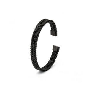 Stylish Mesh Cuff Bracelet in Stainless Steel for Men and Women