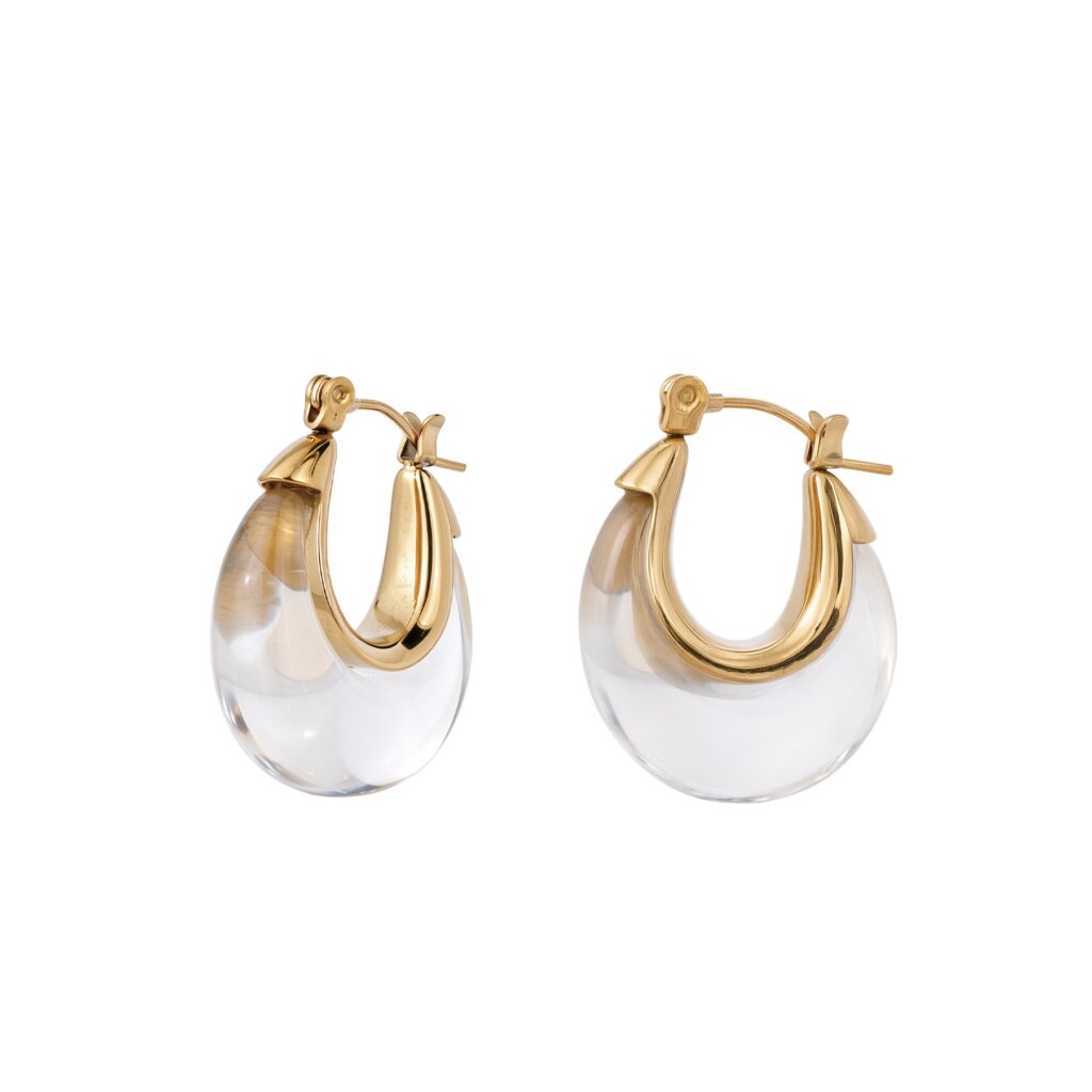 Clear Resin Earrings