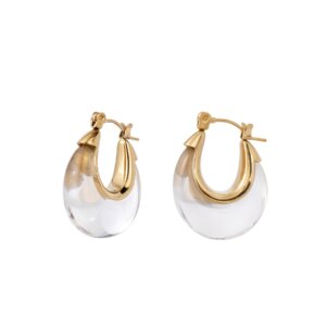 Clear Resin Earrings