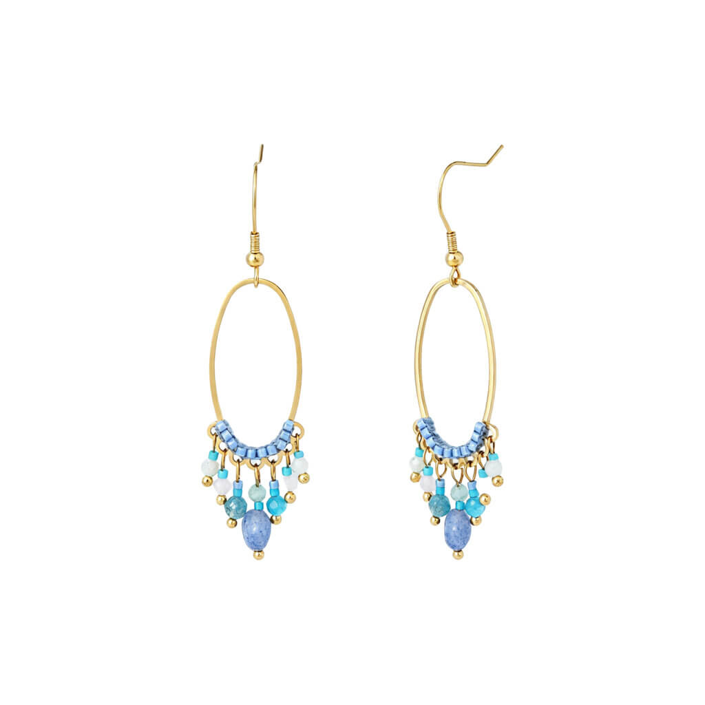 beaded dangle earrings