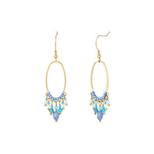 beaded dangle earrings